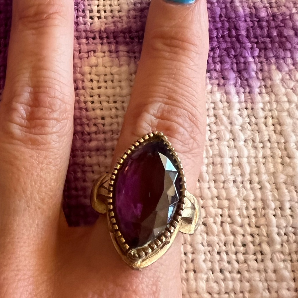 Antique Gold Filled Filigree Ring Art Deco 1920s Ring 300$